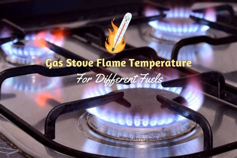 domestic gas flame temperature